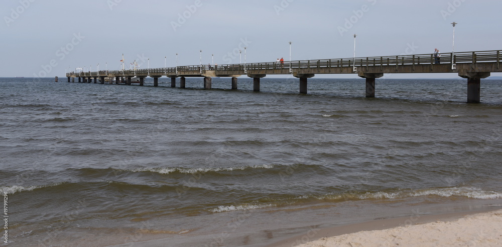 Fototapeta premium Insel Usedom, Seebrücke Ahlbeck