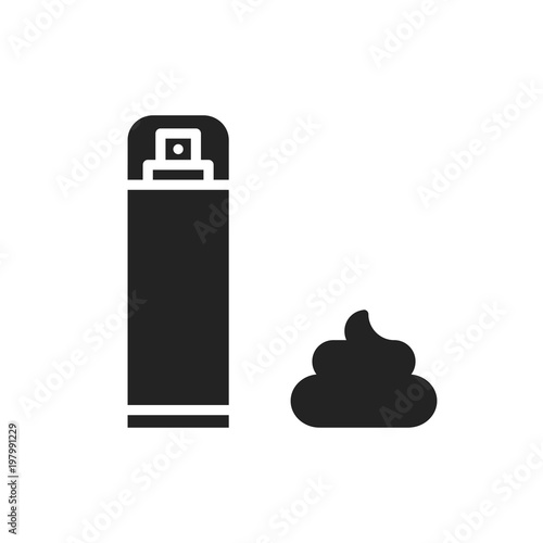 Shaving cream gel foam silhouette icon. Hair removal method. Depilation.