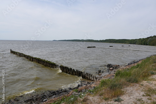 Insel Usedom  Strand von Kamminke am Stettiner Haff