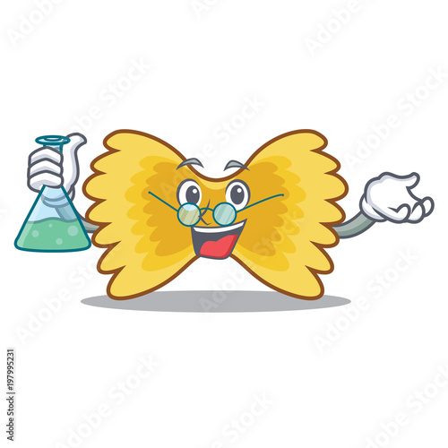 Professor Farfalle pasta character cartoon