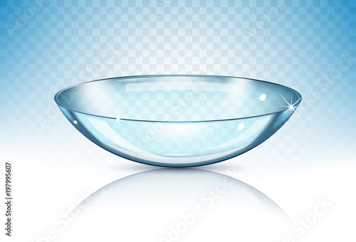 Vector realistic eye contact lens isolated on the transparent background