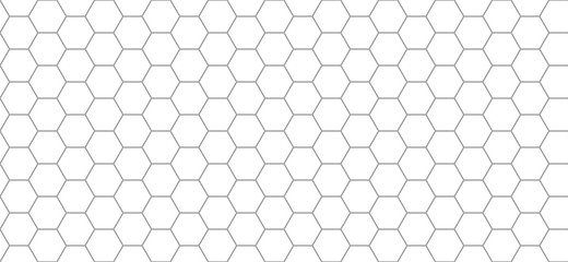 Fototapete Schwarz-weiße geometrische Muster Graue Wabenstruktur Hexagon Hintergrund  © dmutrojarmolinua