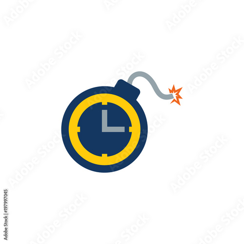Time Bomb Logo Icon Design