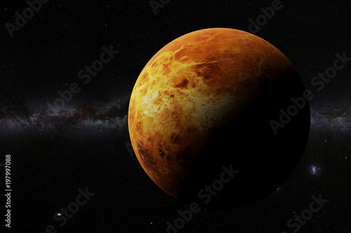 Fototapeta Naklejka Na Ścianę i Meble -  planet Venus and the galaxy