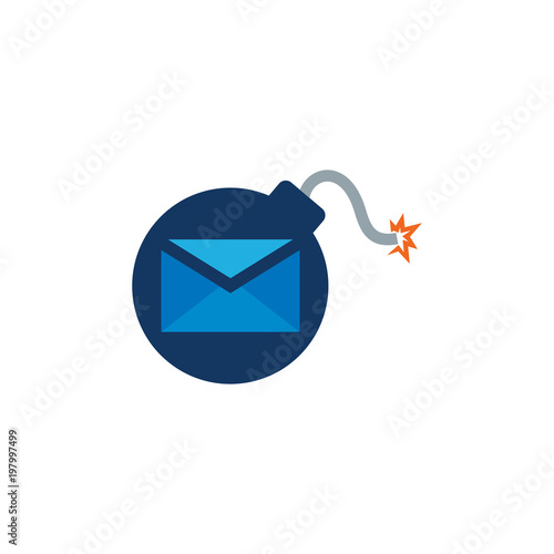 Mail Bomb Logo Icon Design