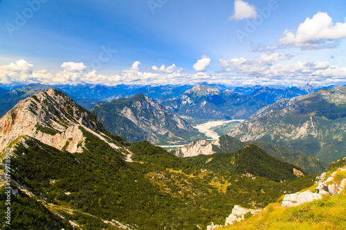 On the summit of an italian alpine peak photo