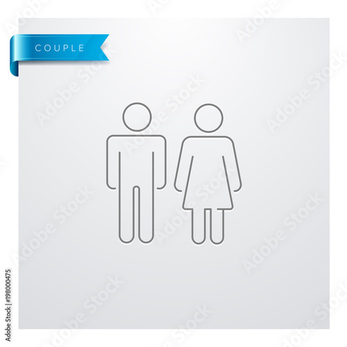 icône couple homme femme
