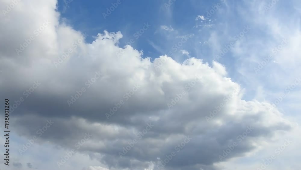 大きな雲、上昇、奥行感のある空。タイムラプス動画 大きな雲、上昇、奥行感のある空。タイムラプス動画