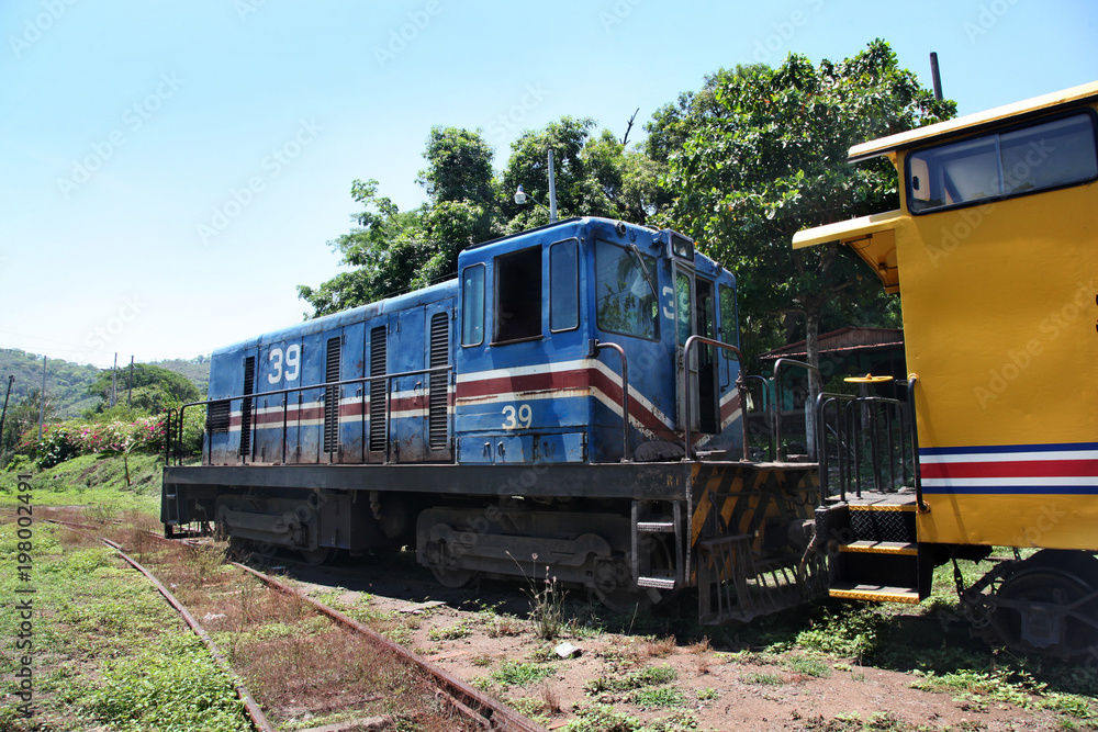 Train in Puerto Limon, Costa Rica, Central America. Train in Puerto Limon, Costa Rica, Central America.