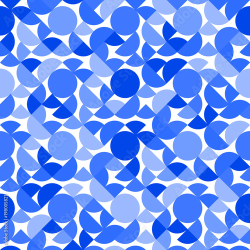 Blue and white circles part...