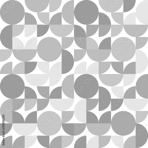 Black and white circles par...