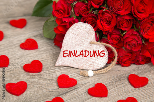 Rosen und Herz: Einladung