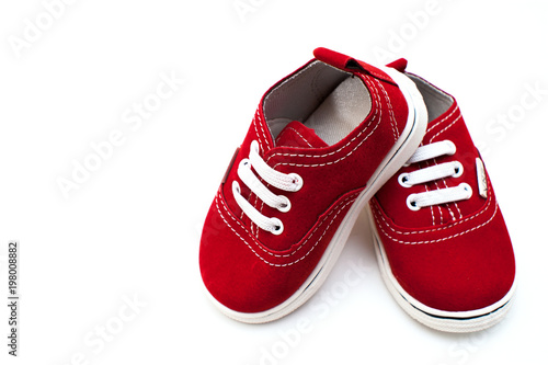 baby shoes, kids, parent, blue, boy, sneakers, toy, copyspace, wooden © Maksym