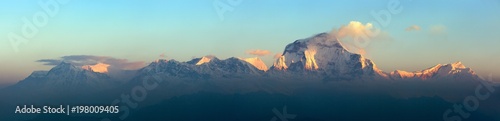 Mount Dhaulagiri morning panoramic view © Daniel Prudek