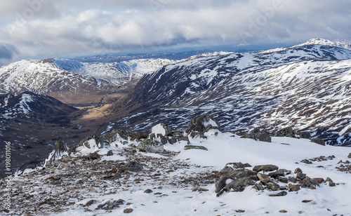 Looking into Gleann Beag and Glen Shee
