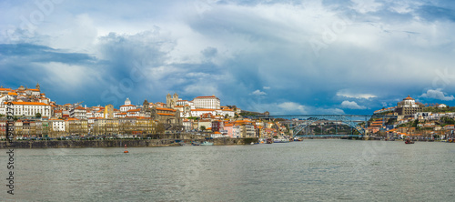Panorama of Porto with Luis I Bridge  Portugal