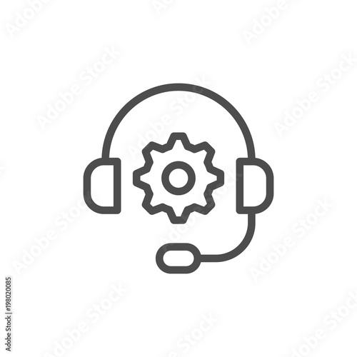 Technical support line icon