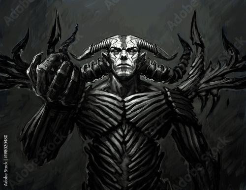 Fotografie Illustration of a demon