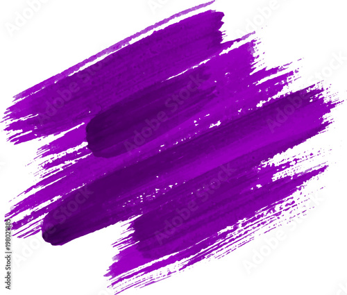 Purple watercolor texture paint stain shining brush stroke