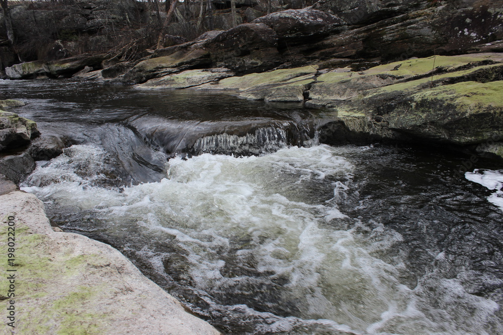 Water rapids at old water dam park Water rapids at old water dam park