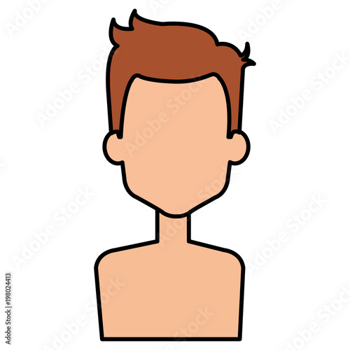 young man shirtless avatar character