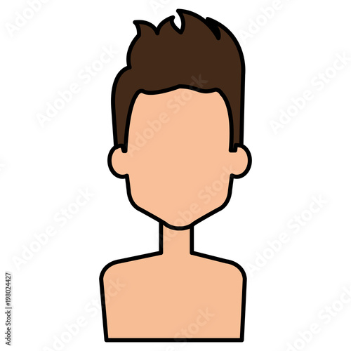 young man shirtless avatar character