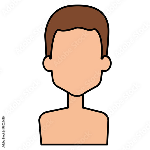 young man shirtless avatar character