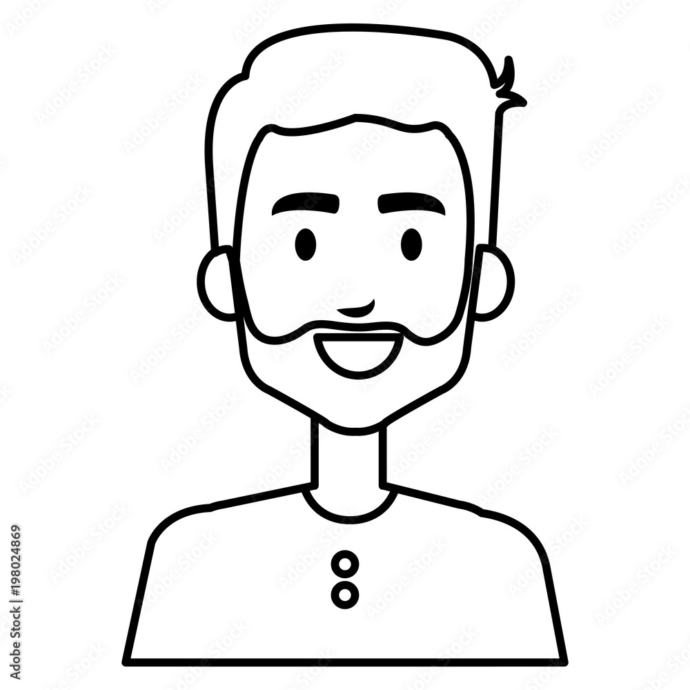 young man avatar character vector illustration design young man avatar character vector illustration design