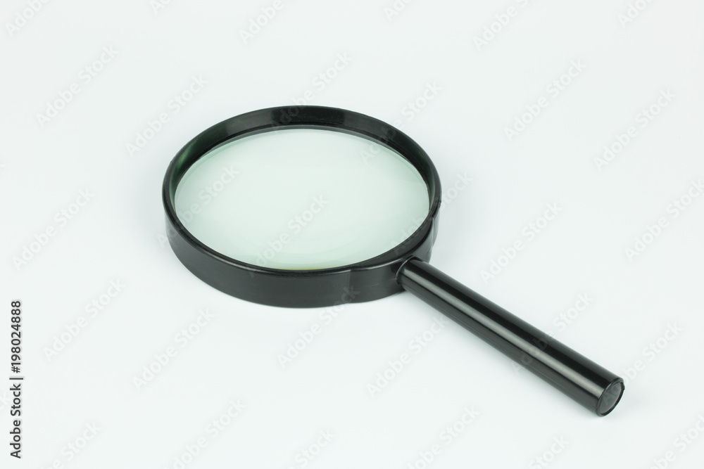 Magnifying glass on white background Magnifying glass on white background