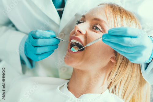 Young Woman Having a Dental Check-up