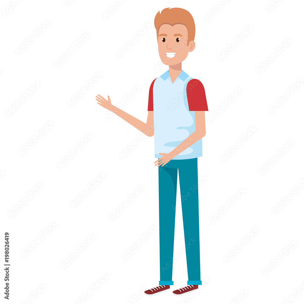 young man avatar character vector illustration design young man avatar character vector illustration design