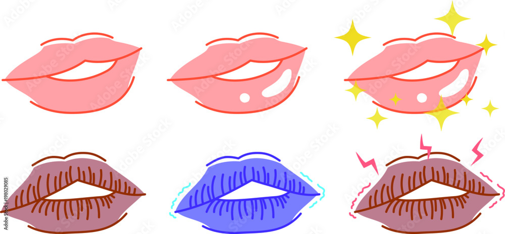 Beautiful lips set Beautiful lips set