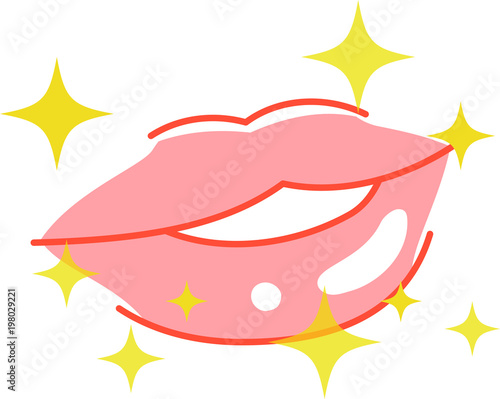 Beautiful lips illustration 3