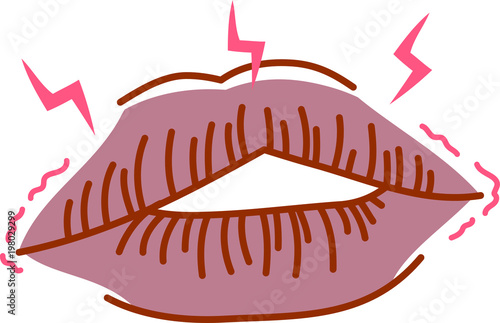 Dry ugly lips