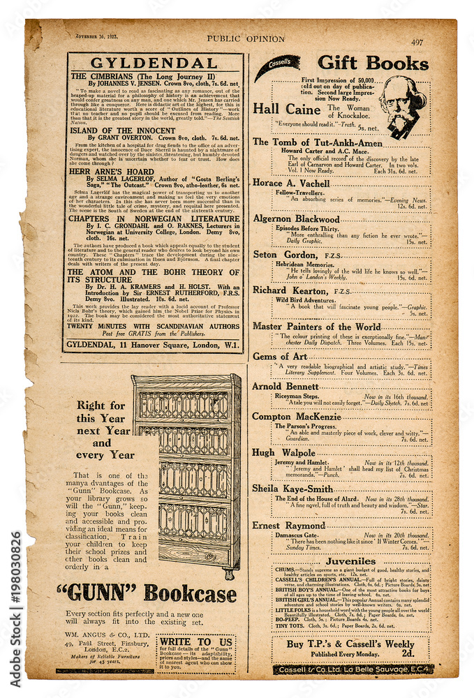 Naklejka premium Newspaper page english text advertisement Used paper background