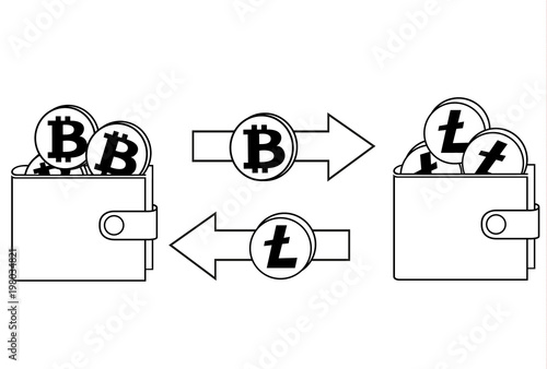 exchange between bitcoin and litecoin in the purse