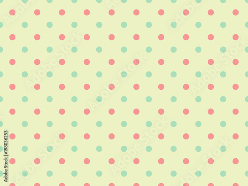 Green and Pink Polka Dot Background