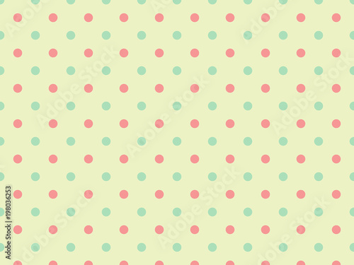 Green and Pink Polka Dot Background