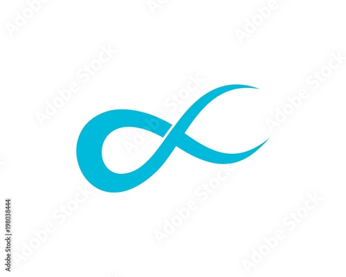 Blue Alpha logo abstract