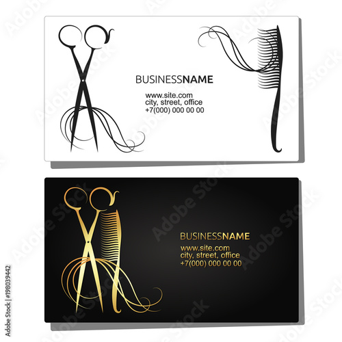 Beauty salon business card