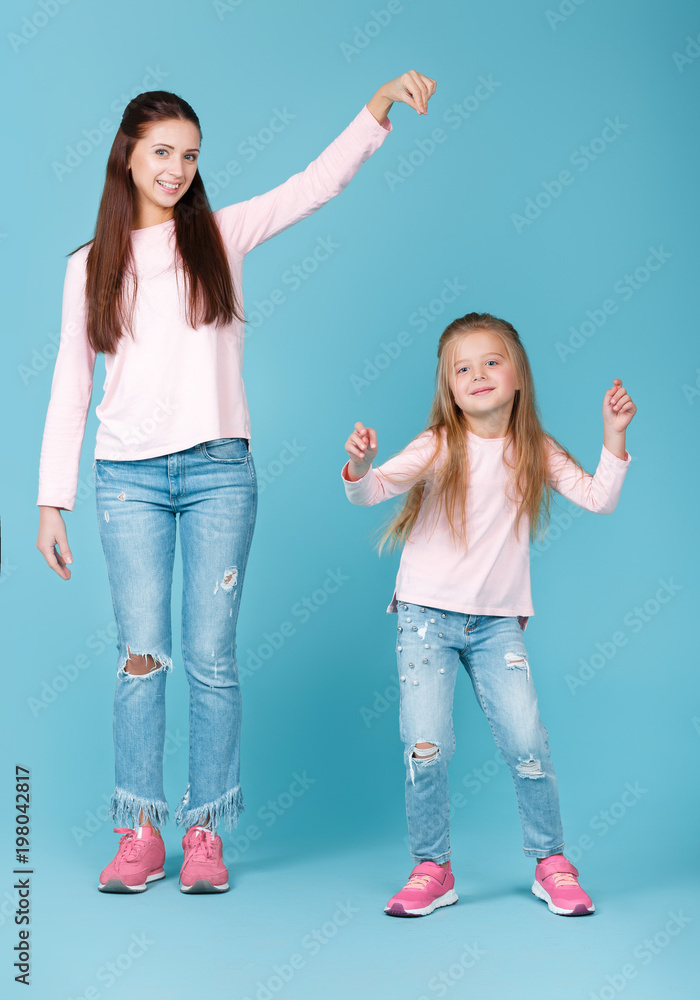 mother and daughter having fun together mother and daughter having fun together
