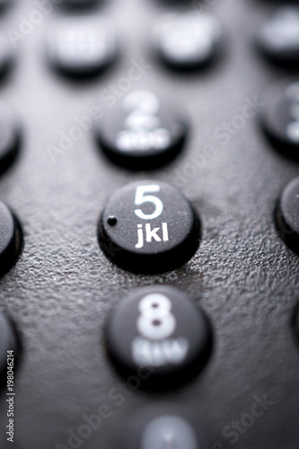 Remote control TV macro shot of buttons,shallow dof