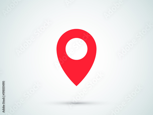 Location pin vector icon wi...