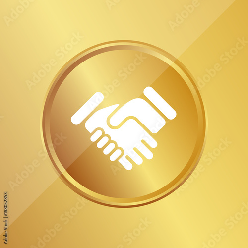 Gold Medaille - Händeschlag