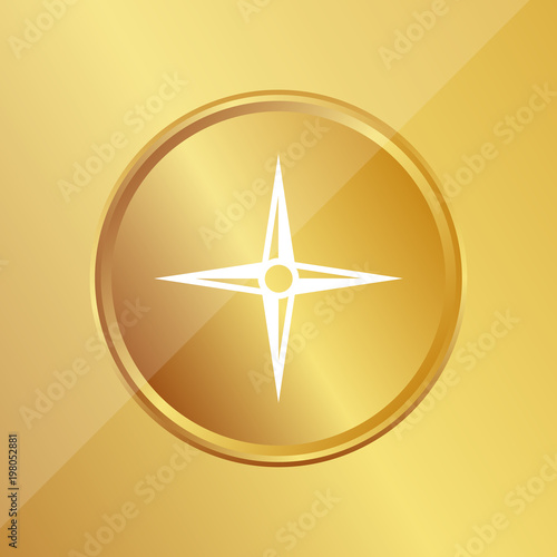 Gold Medaille - Himmelsrichtungen