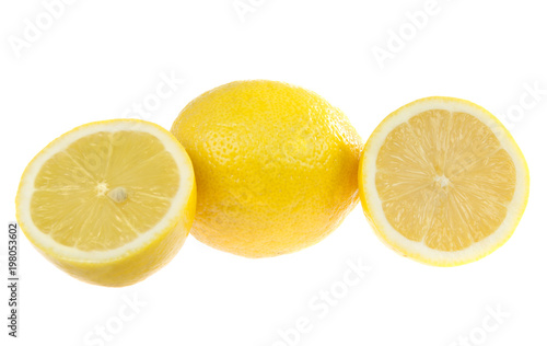 Lemons. Isolated on white background