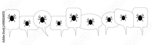 Sprechblasen - Zecke