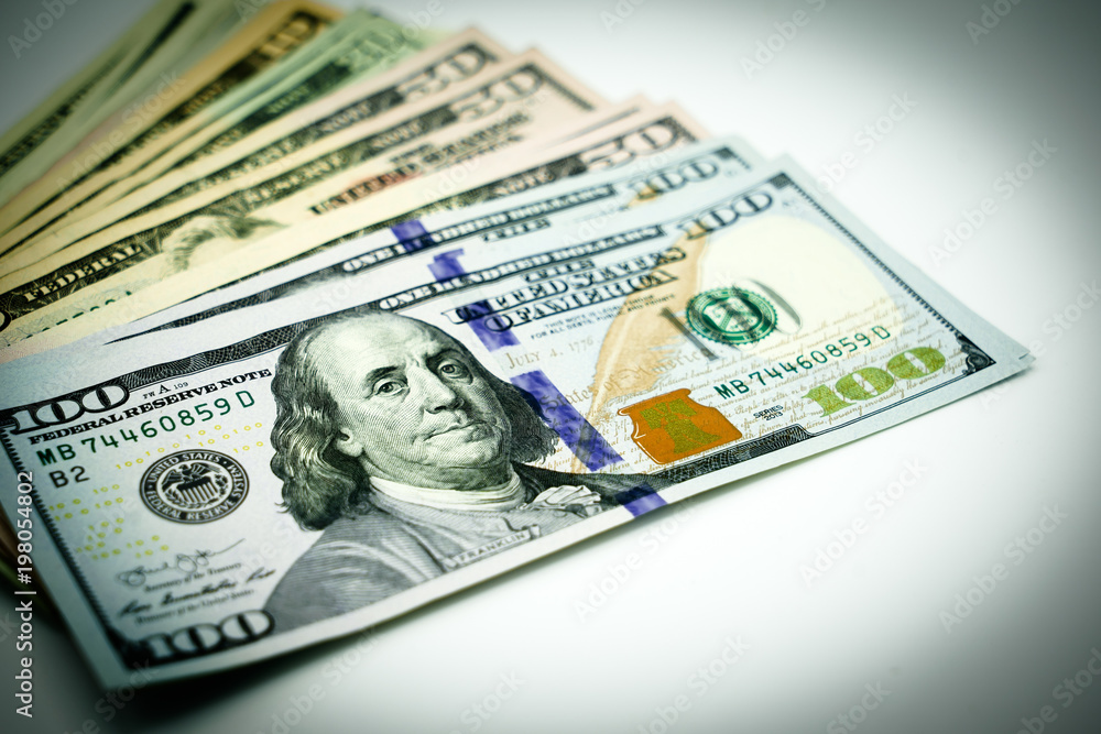 Dollar currency, American Dollars Cash Money with president portraits. Dollar currency, American Dollars Cash Money with president portraits.