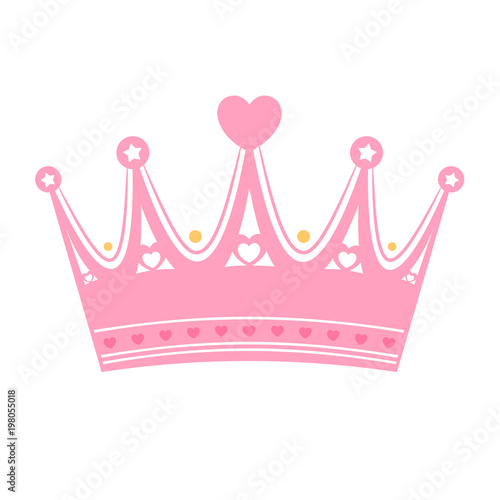 Princess crown isolated on white background