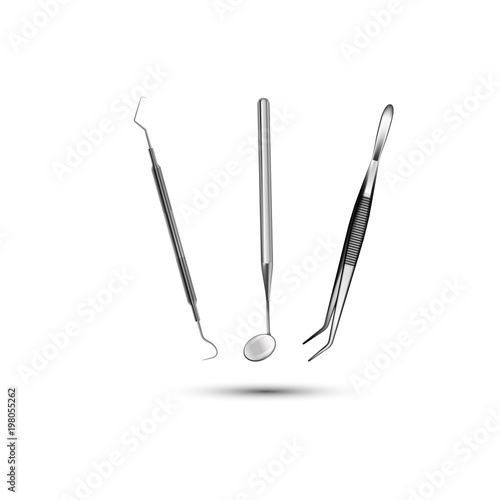 Dental Instruments,Protect Tooth - Illustration